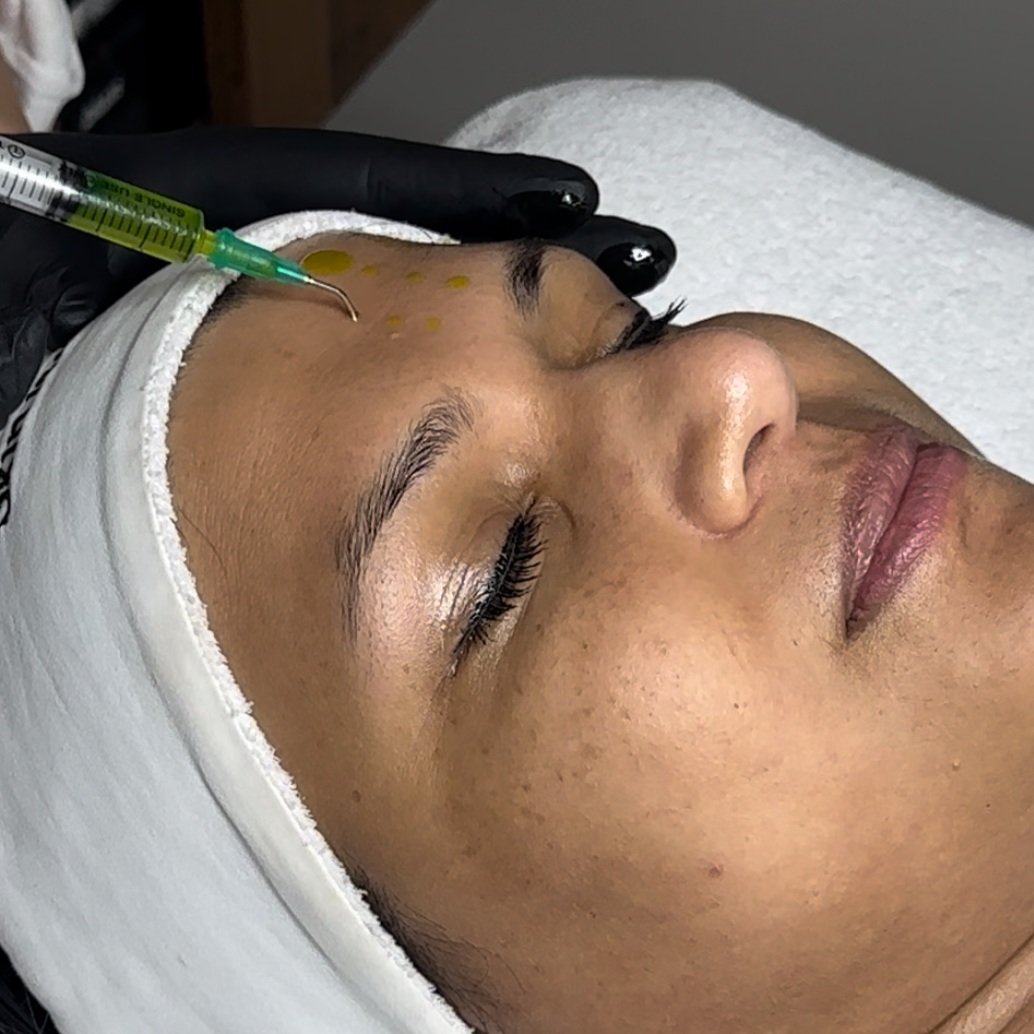Injectable treatment in progress
